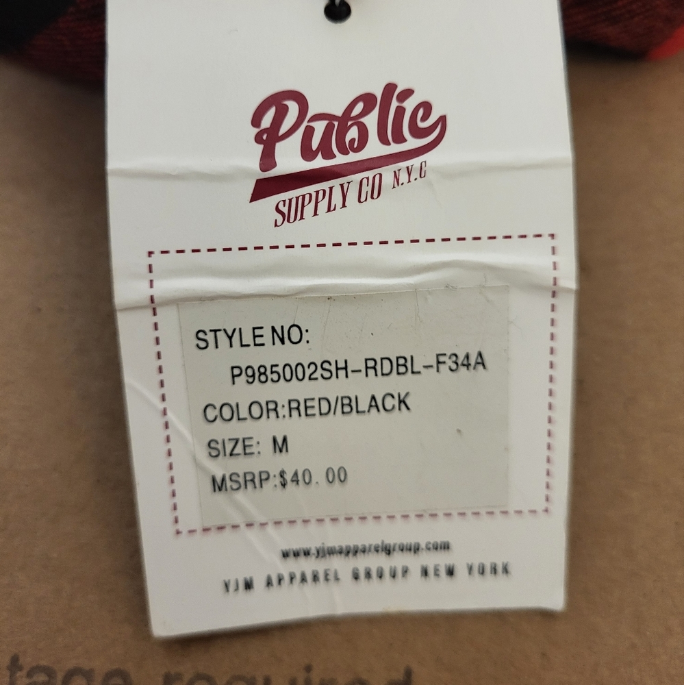Public Supply C.O NYC Lumberjack Jacket Men Size Medium NWT - Picture 7 of 7